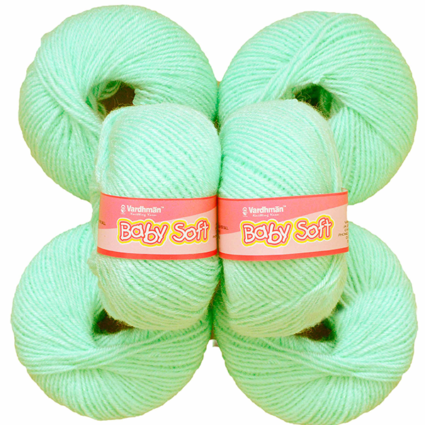 Vardhman Baby Soft Yarn  - Pack of 6 Balls